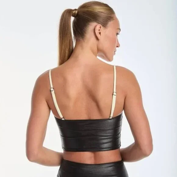 NWT Noli Shop Black Halftime Bra and Liquid Leggings Set Size Small - Picture 3 of 13